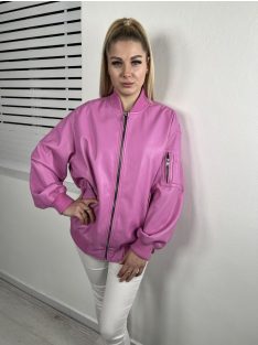    Bershka (XS) Rózsaszín Elöl Cipzáros, Zsebes Patentos Aljú És Ujjú Kabát