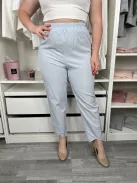 (M) Vízkék Gumis Derekú Vékony Anyagú Nadrág