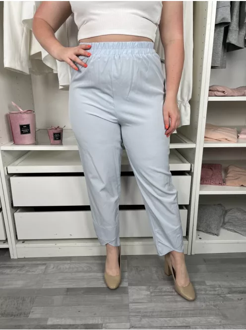 (M) Vízkék Gumis Derekú Vékony Anyagú Nadrág