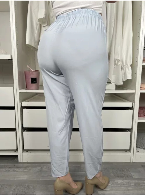 (M) Vízkék Gumis Derekú Vékony Anyagú Nadrág