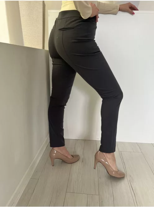 (M) Grafitszürke Oldalt Cipzáros Hátul Díszzsebes Nadrág