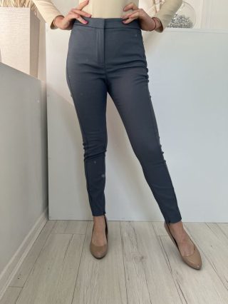   Reiss (M) Szürkéskék Elől Kapcsos Lábszárán Cipzáros Nadrág