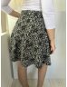   Primark (S) Szürke Fekete Foltmintás, Hátul Cipzáros Jersey Anyagú Szoknya