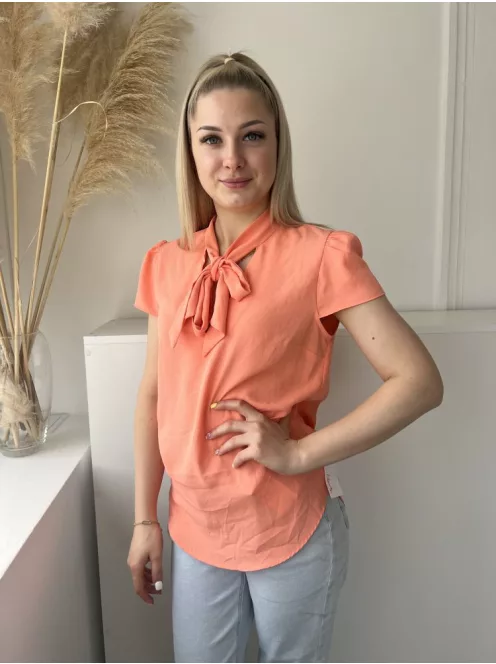 River Island (S) Lazac Nyakban Megkötős, Vállán Ráncolt Kerekített Aljú Felső