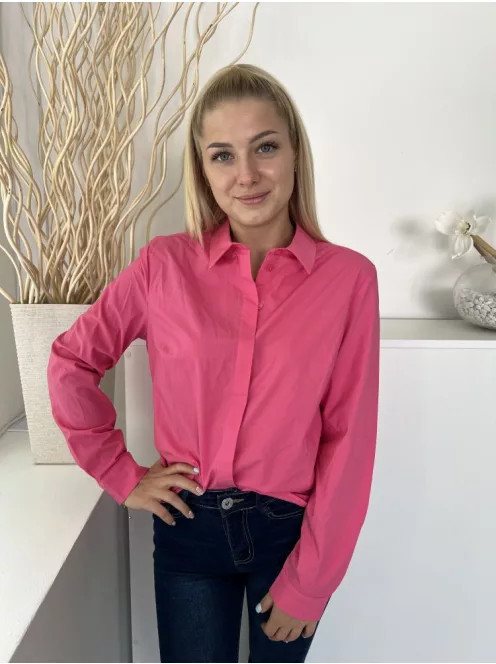 ÚJ Primark (M) Puncs Színű Elől Rejtett Gombolású, Galléros Kerekített Aljú Felső