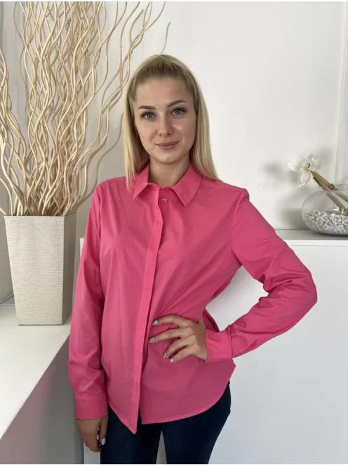 ÚJ Primark (M) Puncs Színű Elől Rejtett Gombolású, Galléros Kerekített Aljú Felső