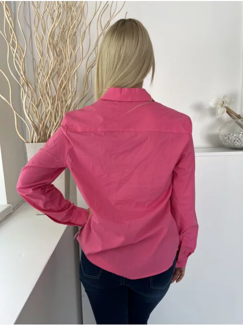 ÚJ Primark (M) Puncs Színű Elől Rejtett Gombolású, Galléros Kerekített Aljú Felső