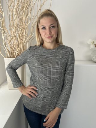   Next (S) Szürke Hátul Nyakban Cipzáros Jersey Anyagú, Oldalt Cipzáros Felső