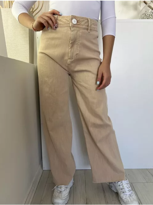 Primark (M) Homokszinű Farmer, Zsebes, Gombos Bőszabású Nadrág