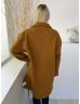 F&F (M) Okkersárga Elől Gombos, Zsebes Buklé Kabát