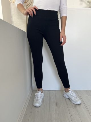   M&S (S) Fekete Gumisderekú, Oldalt Díszkő Csíkos Rugalmas Anyagú Nadrág