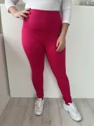 ÚJ Primark (L) Pink Anyagában Bordázott, Gumisderekú Rugalmas Anyagú Nadrág