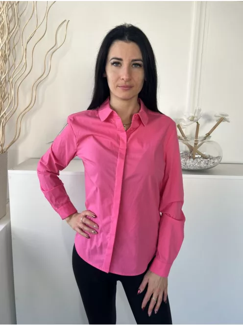 Primark (M) Pink Elől Rejtett Gombos, Galléros Mellbevarrásos Felső