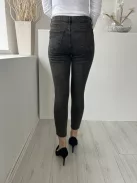 TopShop (S) Mocsárzöld Elől Gombos, Zsebes Szűkített Szárú, Farmer Nadrág