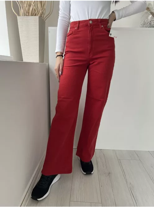 H&M (S) Téglapiros Elől Gombos, Zsebes Bőszárú, Farmer Nadrág