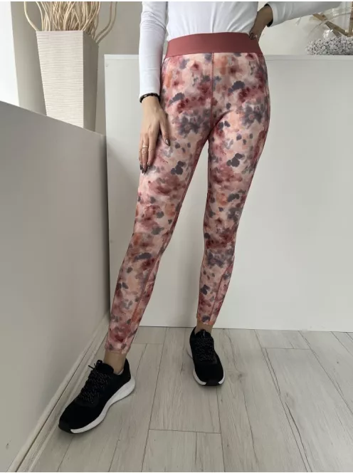 Primark (S) Mályva-Barack Foltmintás, Gumisderekú Rugalmas Anyagú Nadrág