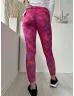   USA PRO (M) Rózsaszín-Lila Foltmintás, Gumisderekú Hátul Cipzáros Zsebes, Rugalmas Anyagú Nadrág