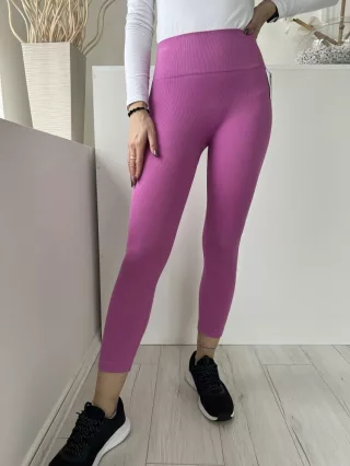   ÚJ Primark (M) Lila Anyagába Bordázott, Gumis Derkú Rugalmas Anyagú Nadrág