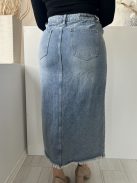 Quiz (L) Kék Elől Gombos, Zsebes Rojtos Aljú, Sliccelt, Farmer Szoknya