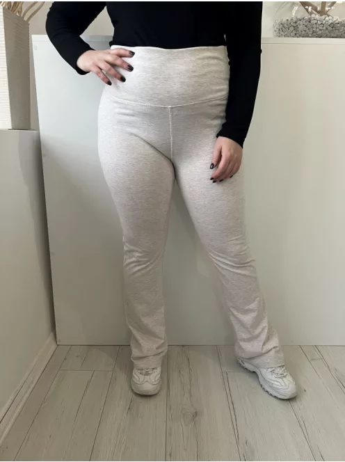 Primark (L) Drapp-Halvány Mályva Gumisderekú Trapézszárú, Rugalmas Anyagú Nadrág