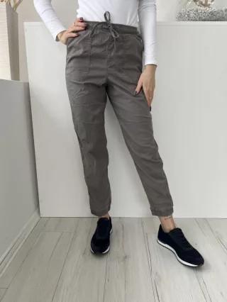   Primark (XS) Szürke Derékban Összehúzható, Megkötős Zsebes, Gumírozott Aljú Nadrág