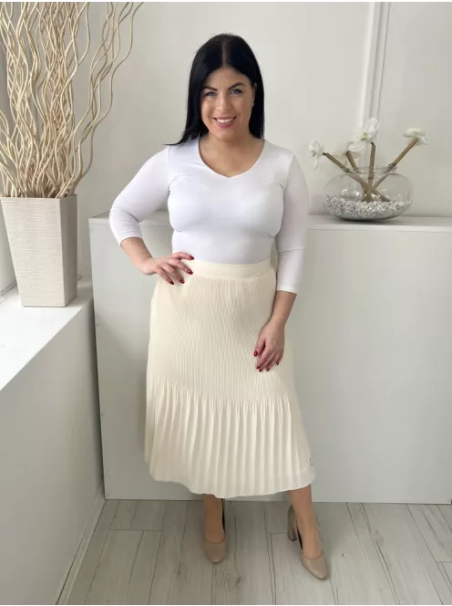 ÚJ Primark (L) Vajkaramell Hátul Gumisderekú, Pliszírozott Bélelt Szoknya