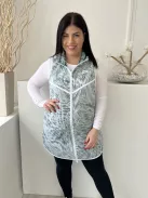 Nike (L) Gyíkzöld Elől Cipzáros, Kapucnis Zsebes, Alul Dupla Anyagú Mellény