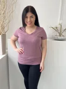 Mountain Warehouse (M) Cékla V Kivágású, Cirmosmintás Rugalmas Anyagú Felső