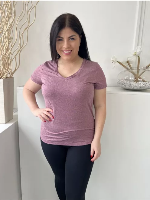 Mountain Warehouse (M) Cékla V Kivágású, Cirmosmintás Rugalmas Anyagú Felső