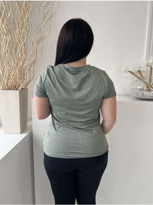 Mountain Warehouse (M) Permetzöld V Kivágású, Cirmosmintás Rugalmas Anyagú Felső