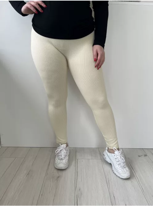  (L) Sárga Anyagában Bordázott Rugalmas Anyagú Nadrág