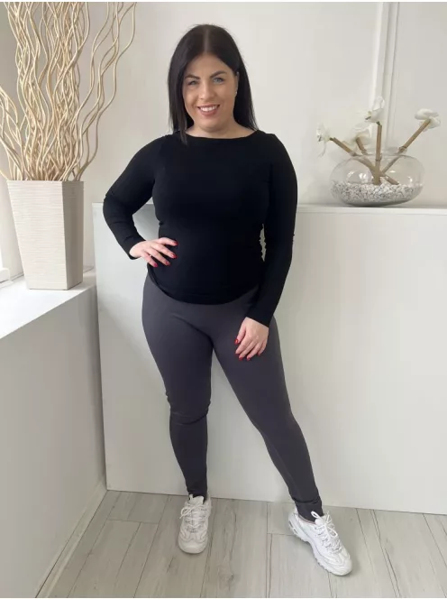 Primark (L) Szürke Anyagában Bordázott Gumisderekú Nadrág