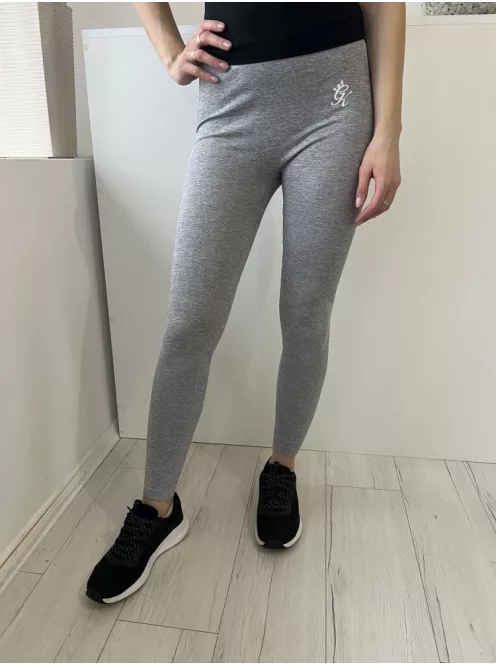 Gym King (S) Szürke Cirmosmintás, Gumírozott Derekú Oldalt Bordázott Nadrág