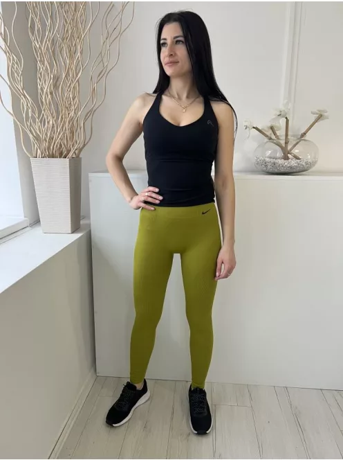 Nike (S) Kisliba Zöld Anyagában Bordázott Rugalmas Anyagú Nadrág