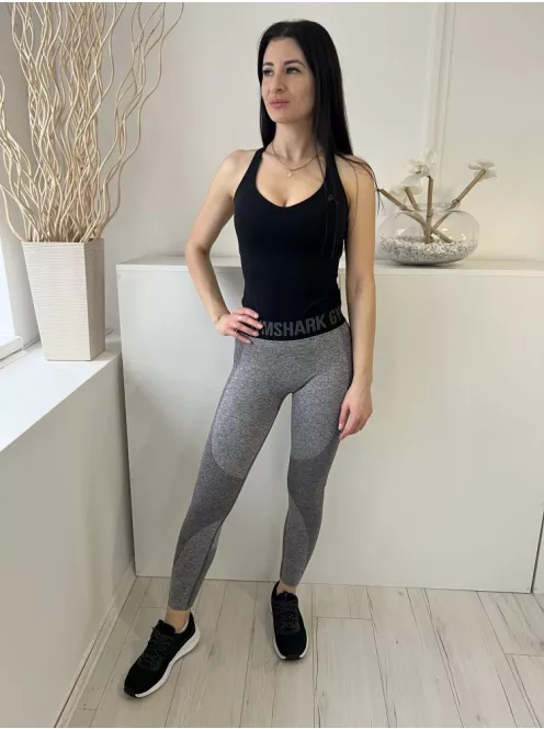 ÚJ Gymshark (S) Szürke Derekán Feliratos Cirmosmintás, Rugalmas Anyagú Nadrág