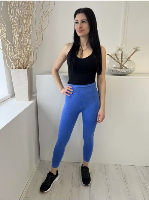  (M) Felhőkék Gumisderekú Rugalmas Anyagú Nadrág