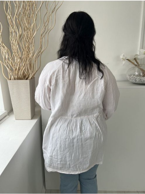 Fat Face (XL) Fehér Nyakban Megköthető, Mell Alatt Szabott 100% Pamut Alapanyagú Felső