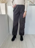 Stradivarius (XS) Szürke Gumisderekú, Alul Összehúzható Zsebes Nadrág