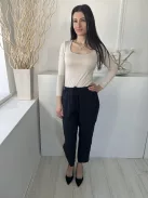 ZARA (M) Fekete Derékban Összehúzható, Zsebes Megkötős, Vékony Anyagú Nadrág