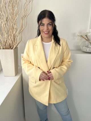   Dorotthy Perkins (XL) Vaníllia Elől Gombos. Zsebes Válltöméses, Galléros Blézer