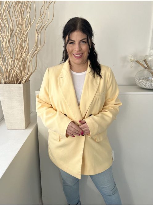 Dorotthy Perkins (XL) Vaníllia Elől Gombos. Zsebes Válltöméses, Galléros Blézer