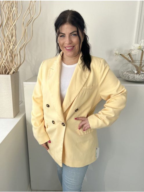 Dorotthy Perkins (XL) Vaníllia Elől Gombos. Zsebes Válltöméses, Galléros Blézer