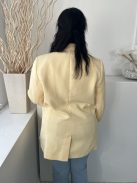 Dorotthy Perkins (XL) Vaníllia Elől Gombos. Zsebes Válltöméses, Galléros Blézer