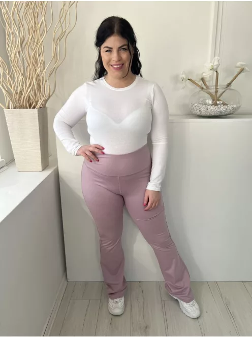 Primark (L) Lila Széles Gumisderekú Trapéz Szárú, Rugalmas Anyagú Nadrág