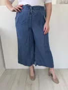 Nutmeg (L) Kék Derékban Összehúzható, Megkötős Zsebes, Bőszárú, Farmer Nadrág