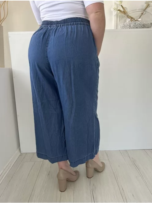 Nutmeg (L) Kék Derékban Összehúzható, Megkötős Zsebes, Bőszárú, Farmer Nadrág