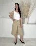 GAP (M) Homokszínű Elől Gombos, Zsebes Bőszárú Nadrág