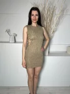 Shein (M) Barna Anyagában Mintás, Oldalt Nyitott Fűzős, Bélelt Ruha