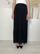 Papaya (M) Fekete Hátul Gumisderekú Lenge Fazonú Szoknya