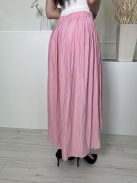 ZARA (M) Rózsaszín Hátul Gumisderekú, Zsebes Hátul Hosszított Fazonú Szoknya